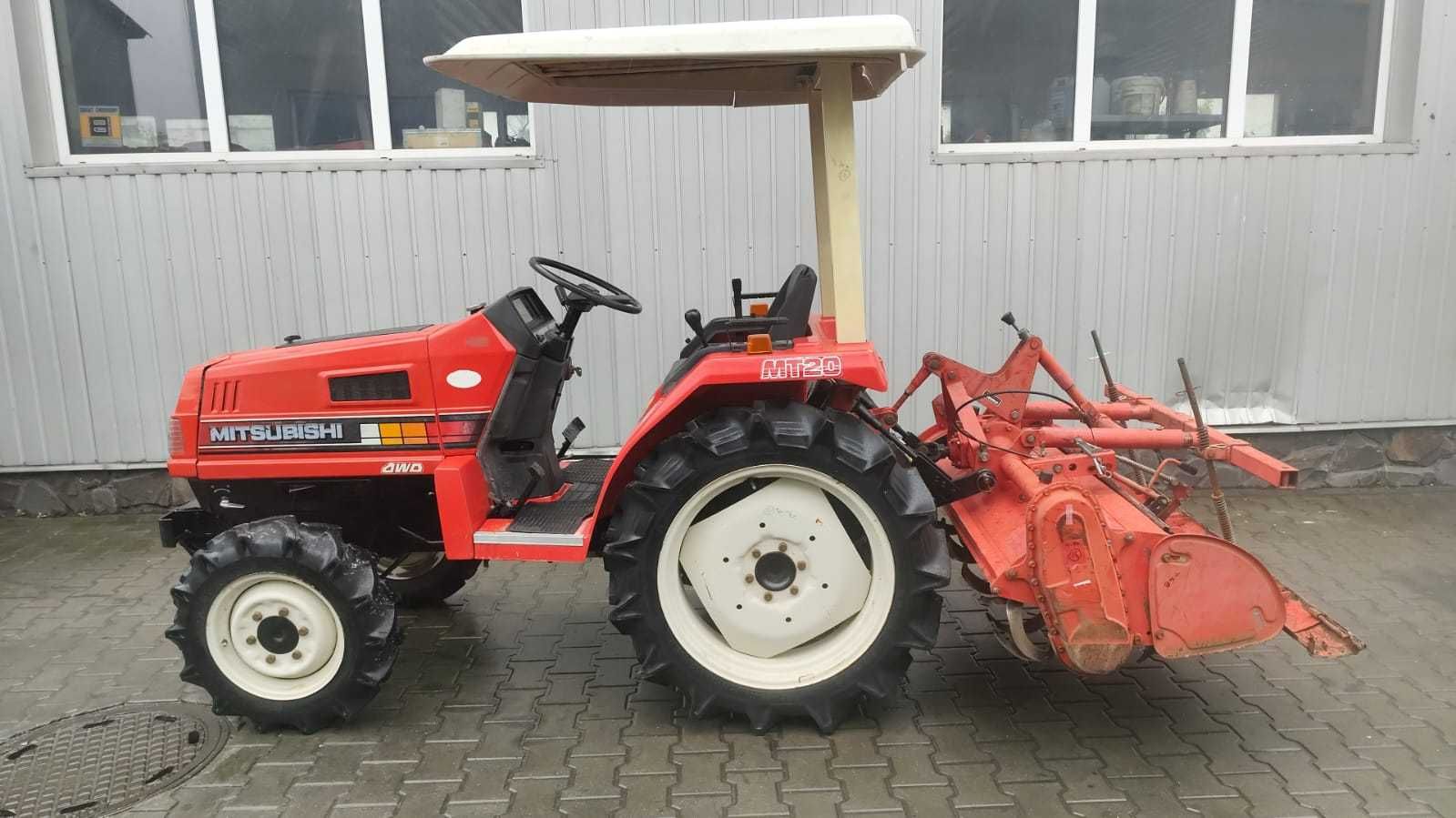 Japoński traktorek Mitsubishi MT 20 glebogryzarka 4x4 20 km