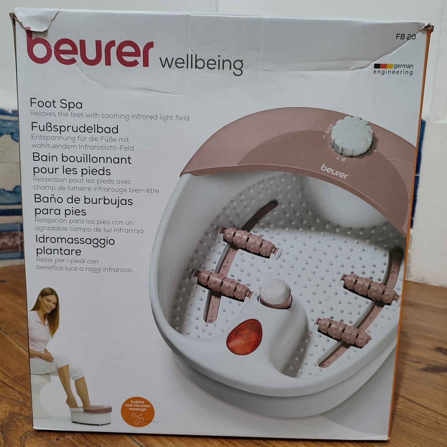 Foot Spa / Bacia de hidromassagem para pés (marca Beurer)