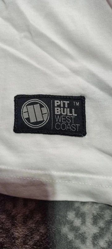 T-shirt PittBull Roz. M  Biały