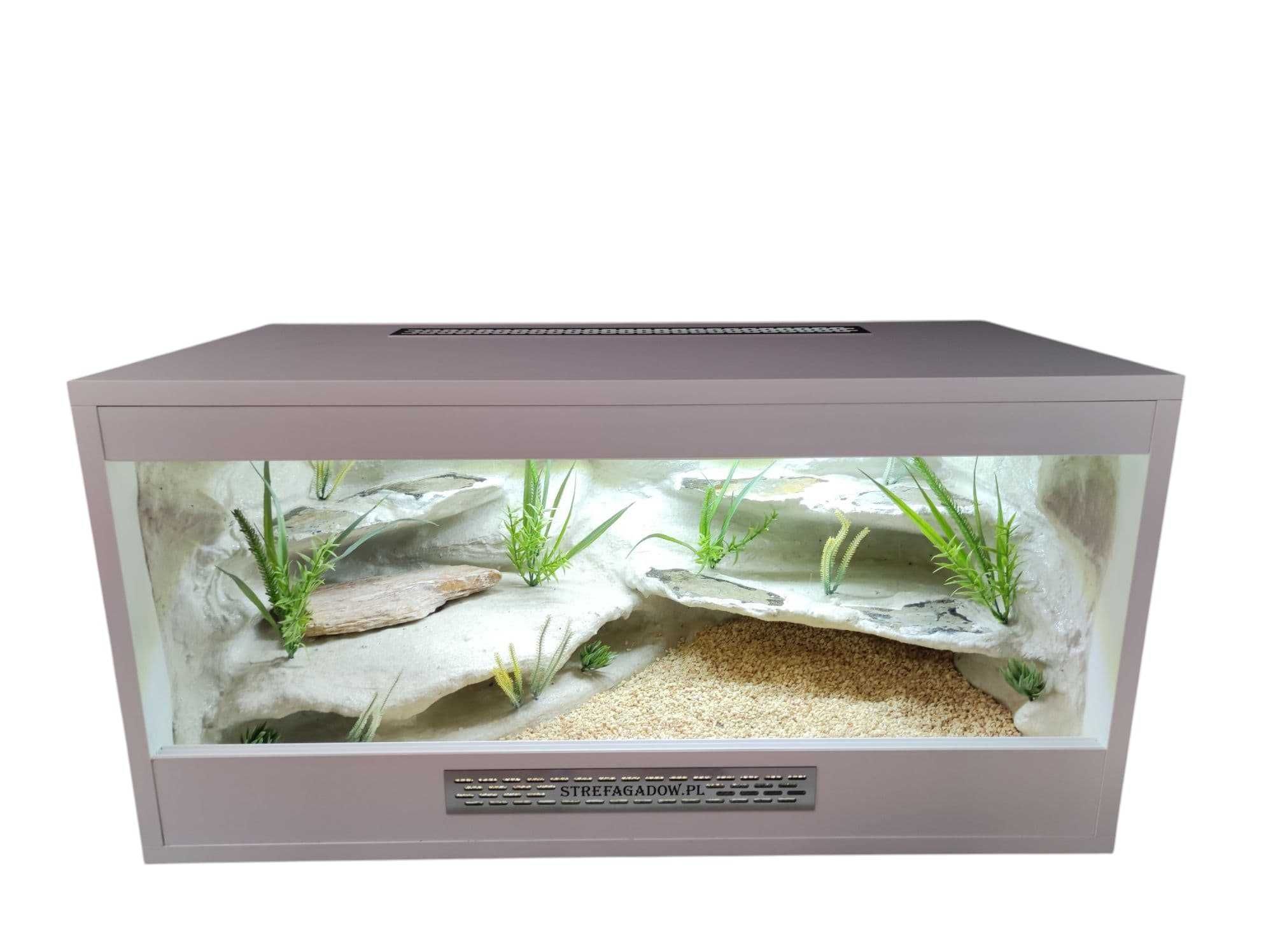 Terrarium pustynne nr743 80/40/40 dla gekonów lamparcich DOSTĘPNE