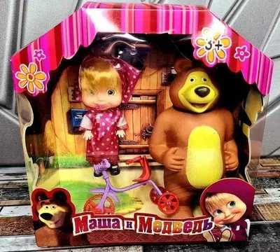 Lalka Masza Masha i niedźwiedź + akcesoria zabawka Nowa