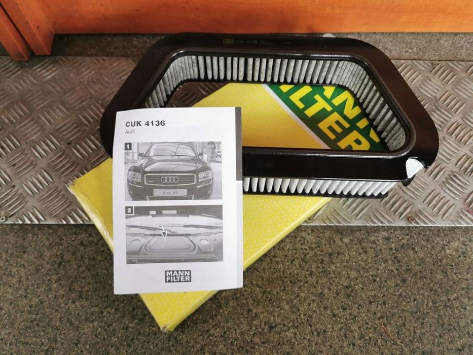 audi a8 4e filtr kabinowy filter mann cuk4136