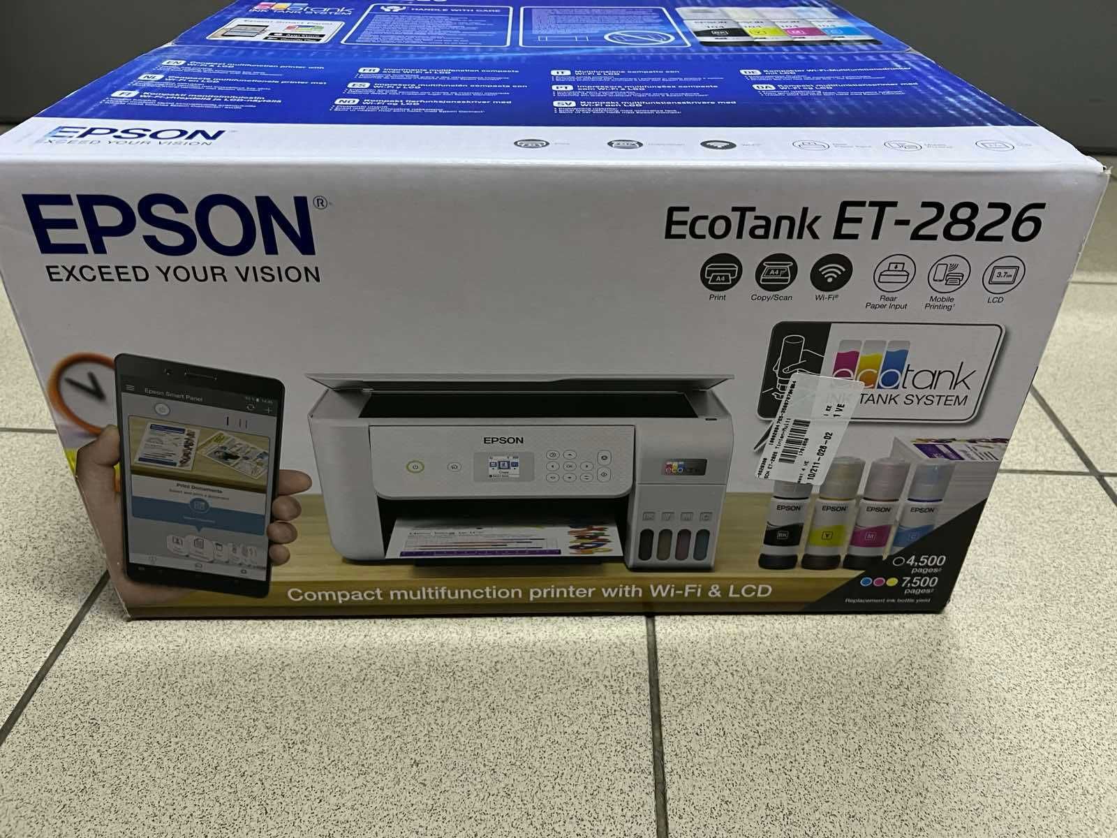 Epson EcoTank ET-2826 струйный принтер НОВЫЙ!