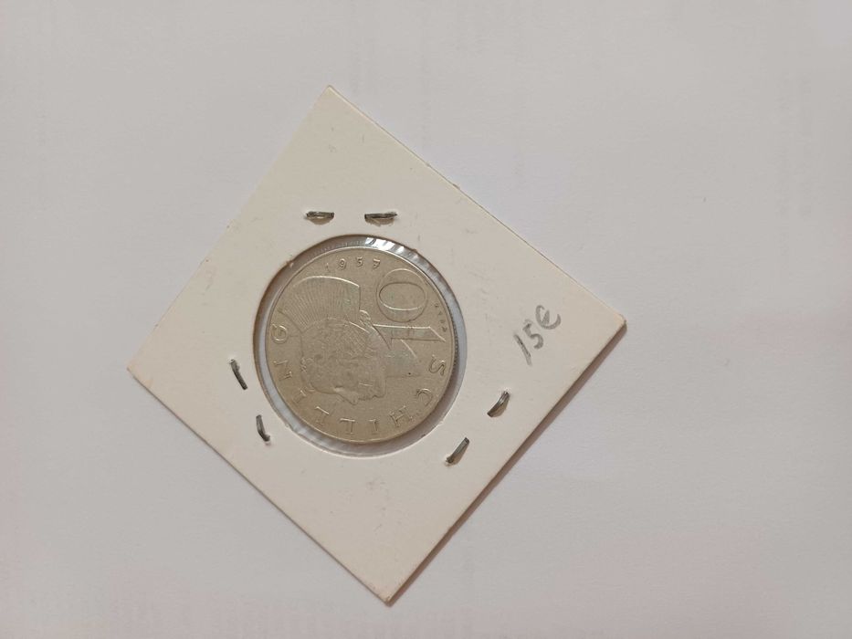 10 SCHILING da AUSTRIA em PRATA de 1957 em Muito Bem Conservada,