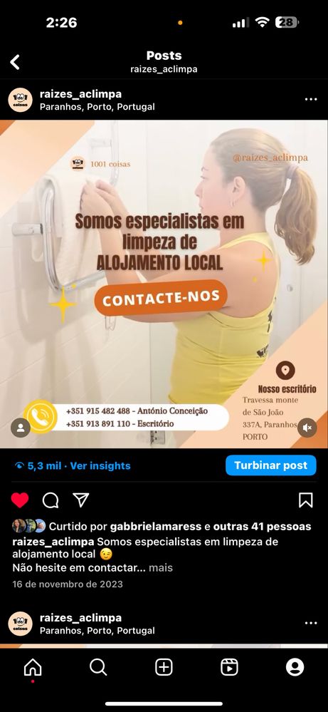 emprega de limpeza Alojamento local