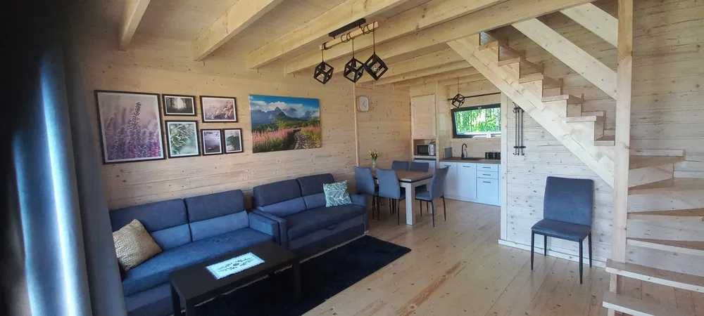 domek 70m2 nowoczesna stodoła   z poddaszem i tarasem