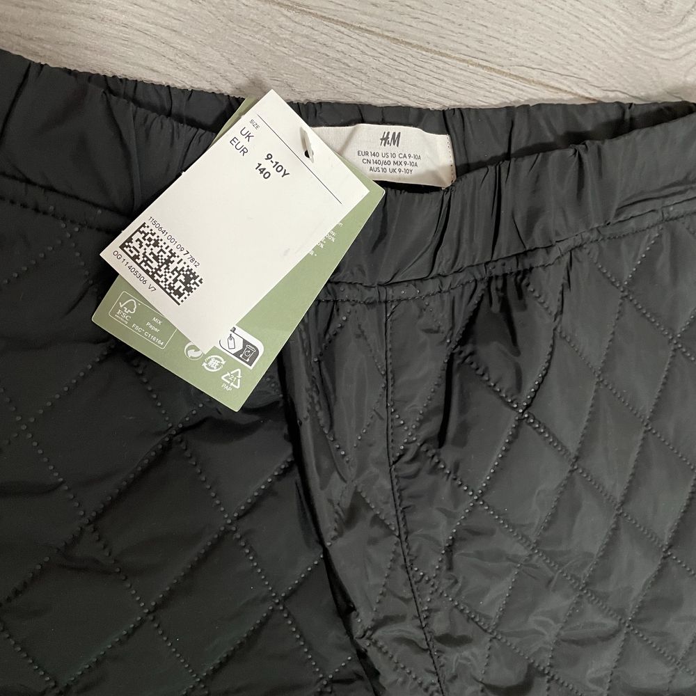 Детские стеганые штаны h&m 9-10 лет