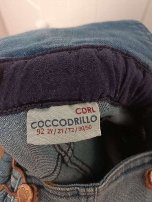 Spódniczka ogrodniczka jeansowa Coccodrillo r. 92 falbanki