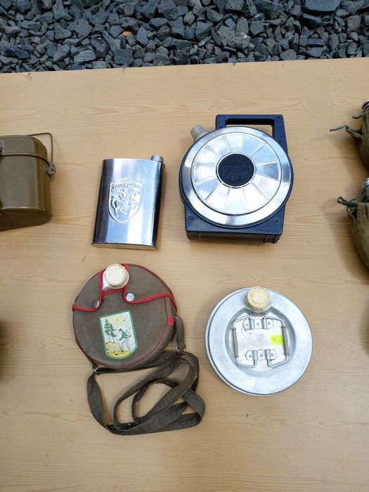 Фляга военная,фляга,котелки времён  СССР алюминиевая