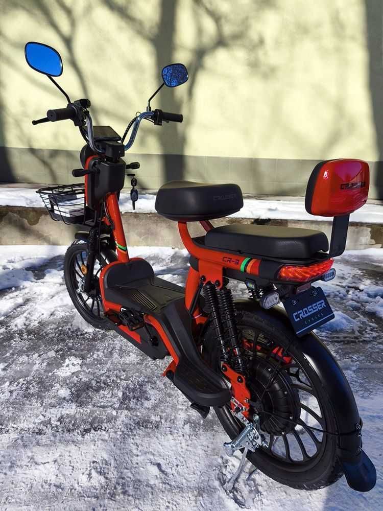 ТОП ПРОДАЖ!Електровелосипед Crosser CR-3 (600W 60V 20Ah) Колеса 20*2.5