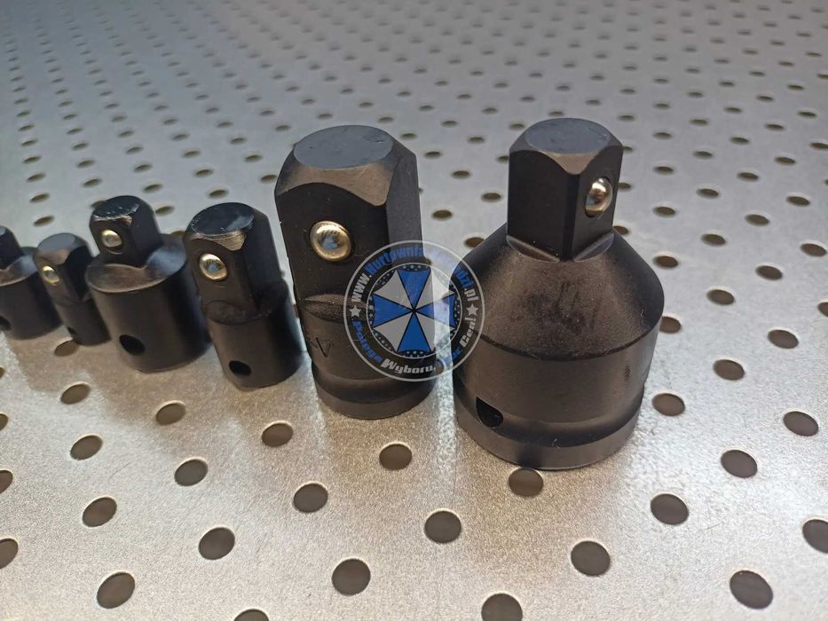 Redukcje zestaw CrV 1/4" 3/8" 1/2" 3/4" adaptery redukcyjne redkcje