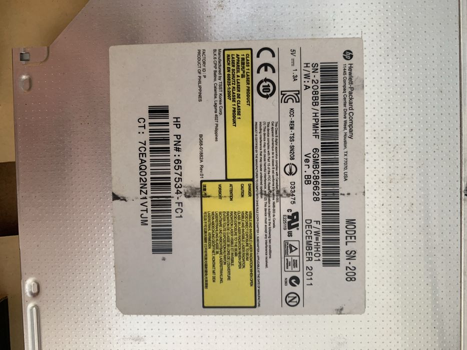 HP Pavilion dv6 leitor de DVD64729822694530122