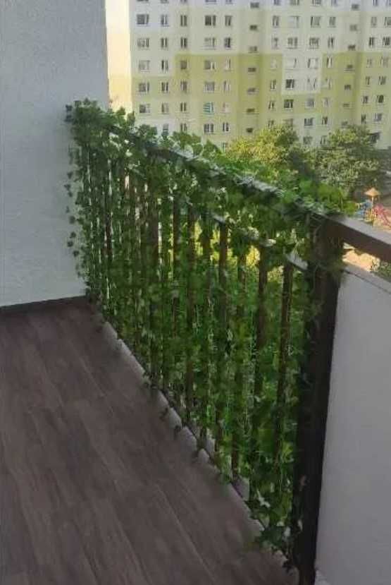 Sztuczny bluszcz 50 m na ścianę balkon taras dekoracja 50 metrów