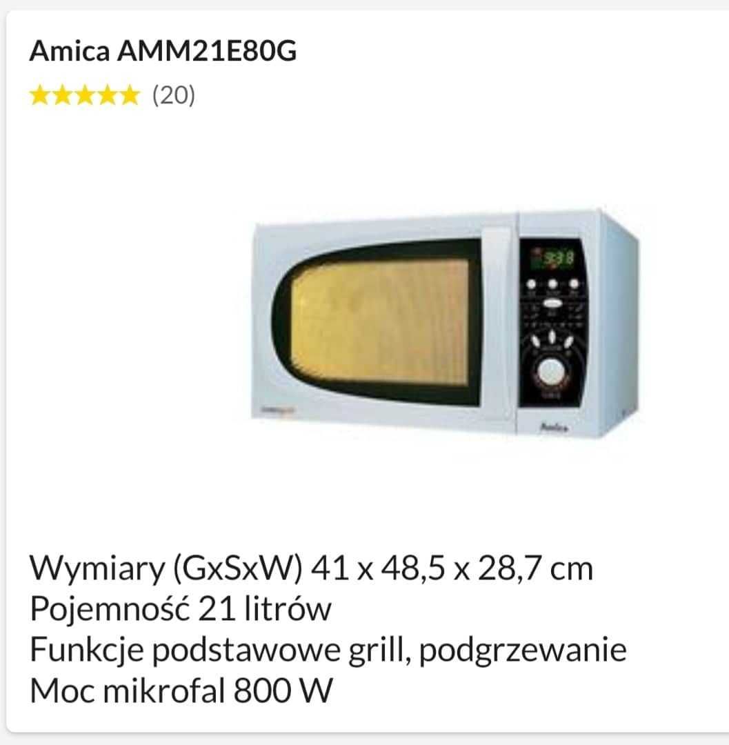 Sprzedam mikrofalę Amica