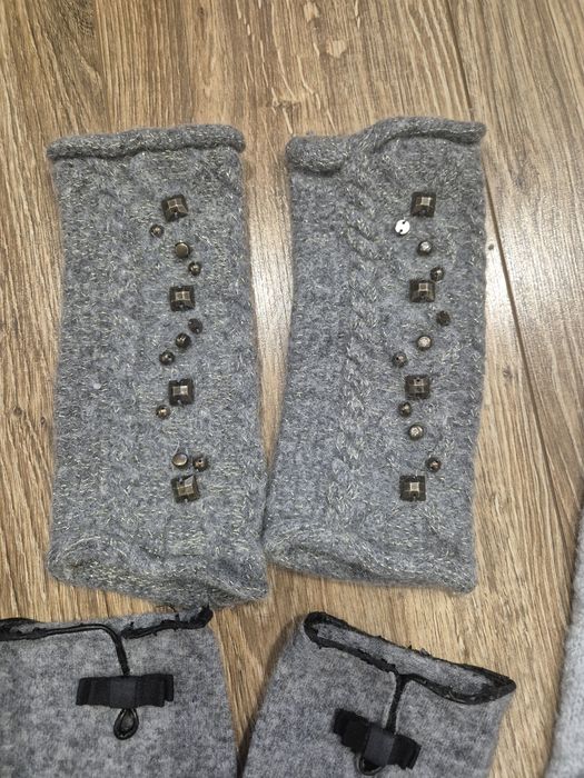 Mohito, Promod, House zestaw zimowy czapka, opaska, rękawiczki bez pal