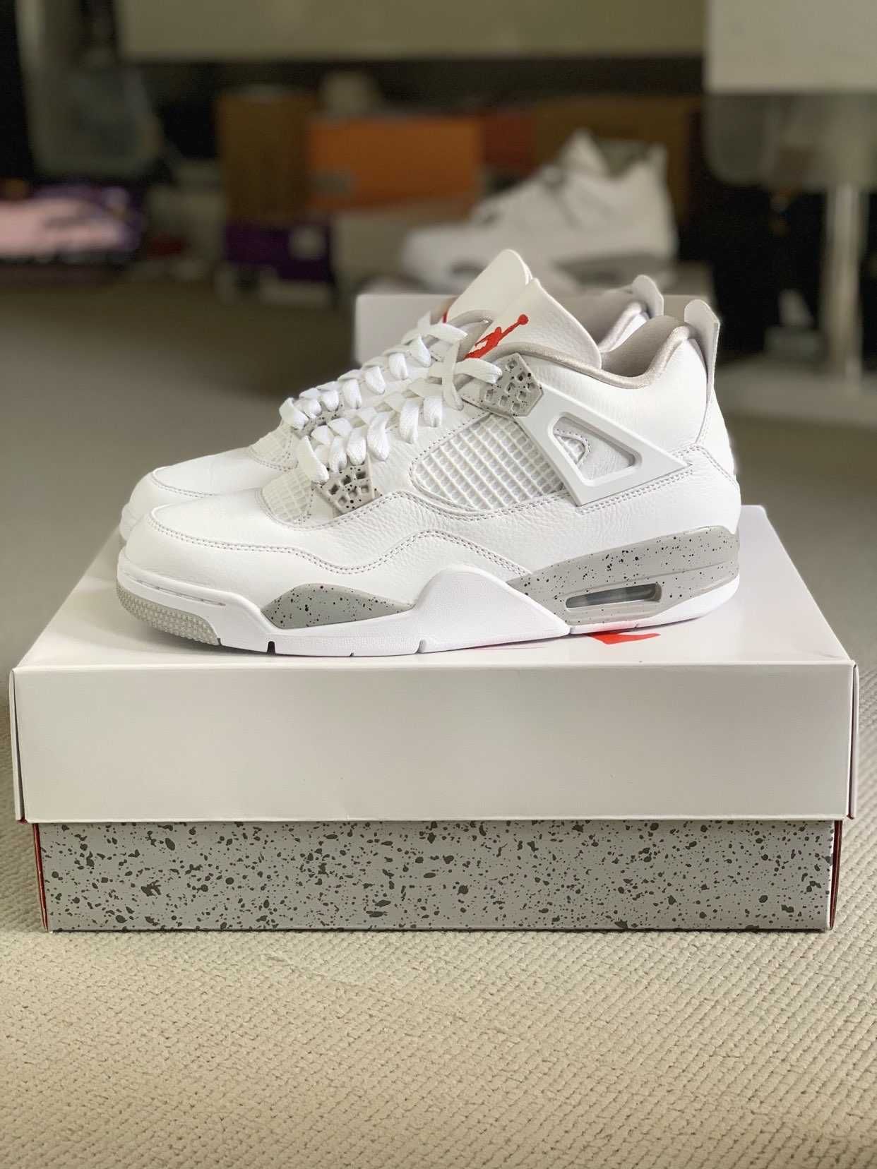 Jordan 4 Retro Białe Oreo Buty codzienne nowe z metką R.37.5