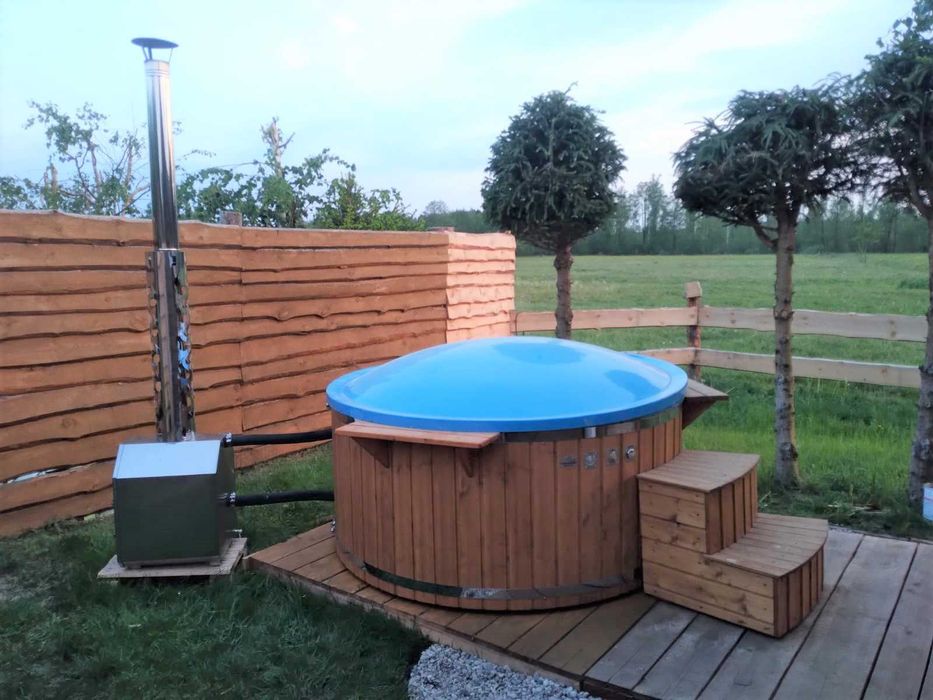 KOMPLETNA Balia ogrodowa Gorąca beczka Jacuzzi