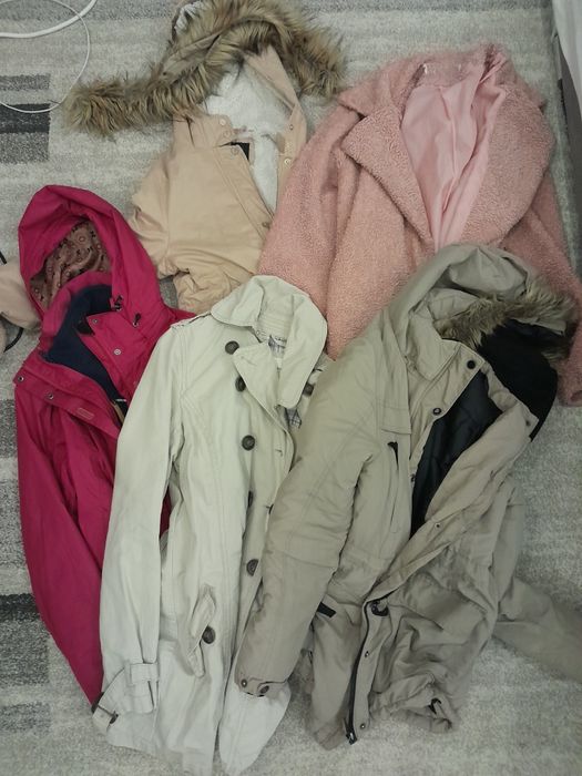 Zestaw x 5 kurtka płaszcz 38 M Reserved h&M kurtki decathlon parka zim