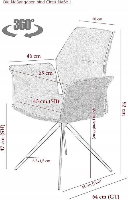 Fotel Apollo Susanne obrotowy NOWY- 2 szt za 40 %