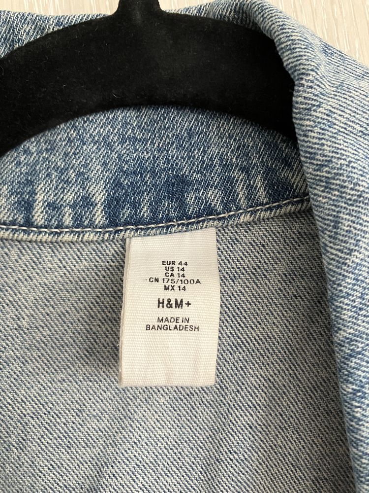 kurtka jeansowa niebieska h&m