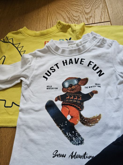 Zestaw koszulek bluz z długim rękawem Coccodrillo  68