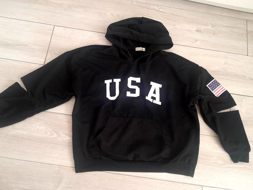 Czarna bluza USA. 36