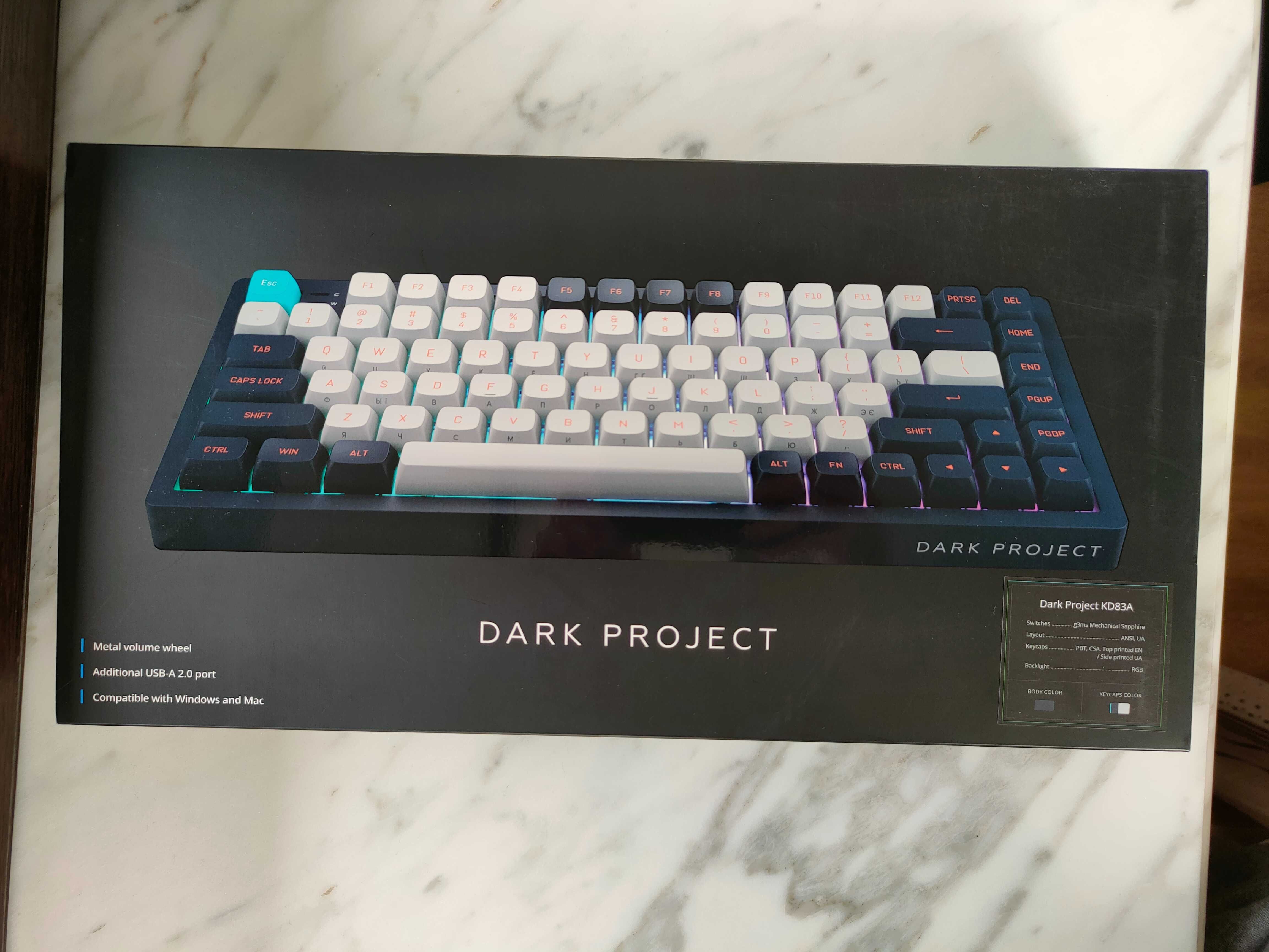 Преміальна ігрова клавіатура Dark Project G3MS Sapphire