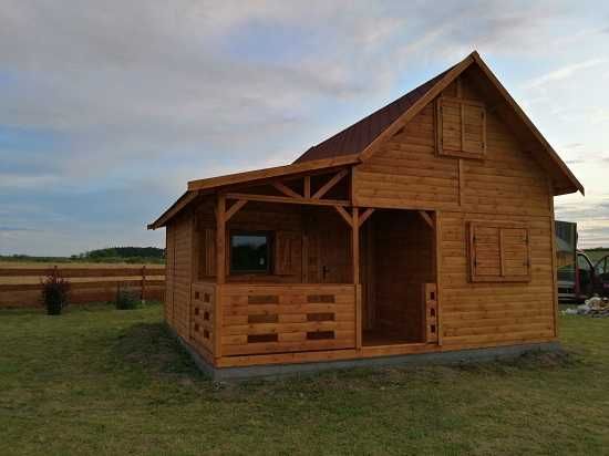 domek drewniany ,domek letniskowy, ogrodowy, do 35m2, poddasze