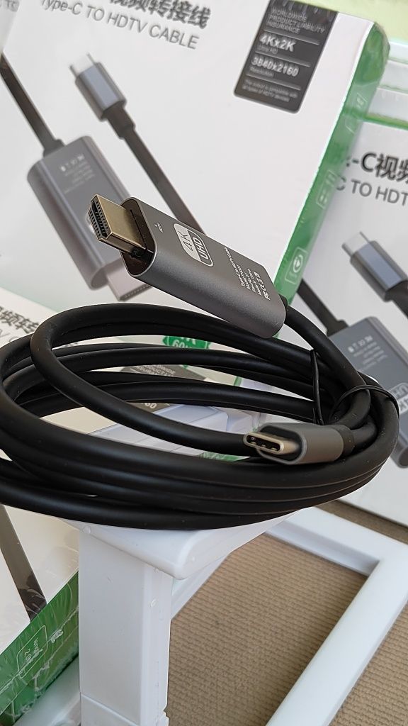 USB-C to HDMI кабель 4K 60Hz | MacBook / Android / Windows | 2 м нові