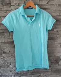 Niebieska damska koszulka polo Ralph Lauren