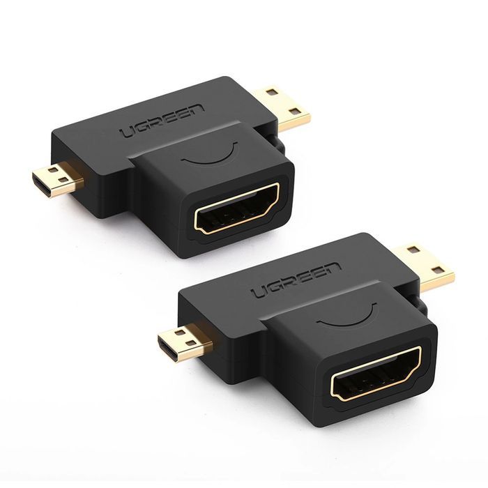 Ugreen adapter z HDMI Typ A (żeński) na mini HDMI / micro HDMI czarny