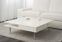Stolik kawowy IKEA TOFTERYD biały połysk 95x95 cm