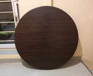 Blat stołu z płyty MDF blat okrągły w okleinie kolor kasztan  90 cm