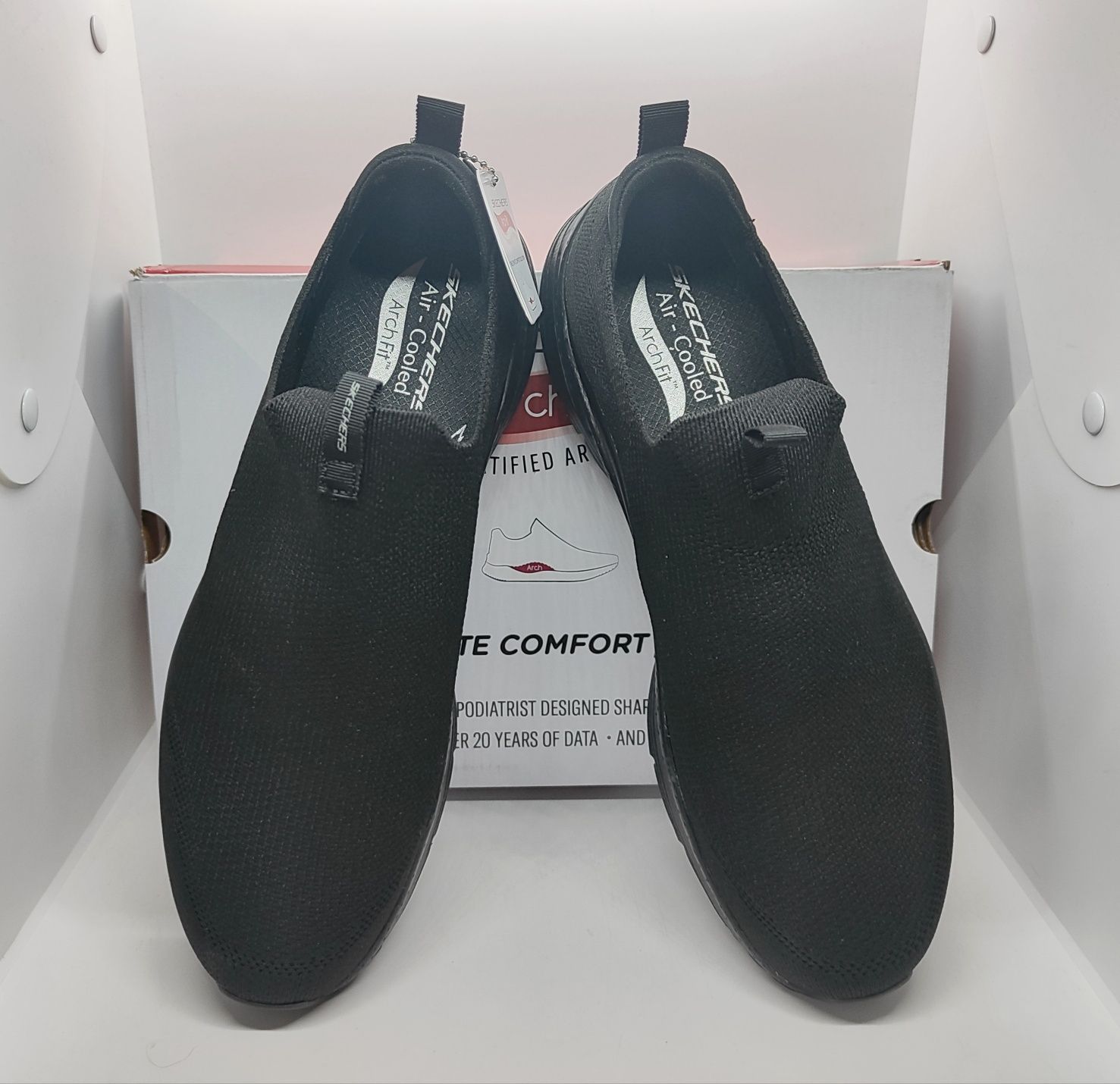 Стрейч 28 28,5 29см кроссовки слипоны Skechers Arch Fit оригинал