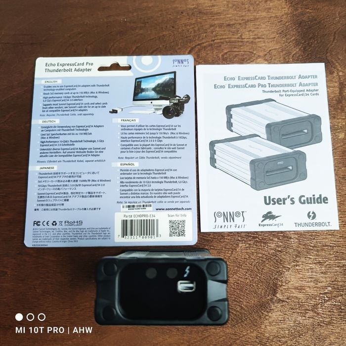 Sonnet Echo Pro ExpressCard 34 Thunderbolt 2 adapter Sony RME Firewire