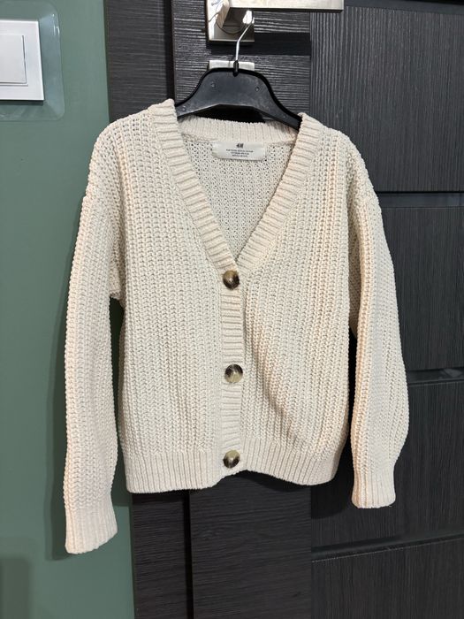 Sweter kardigan z guzikami 110/116 H&M