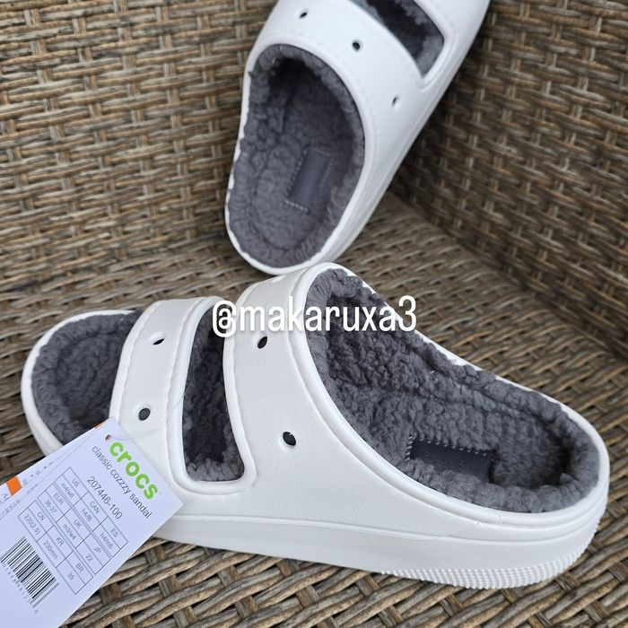 Утеплені тапки на хутрі  crocs