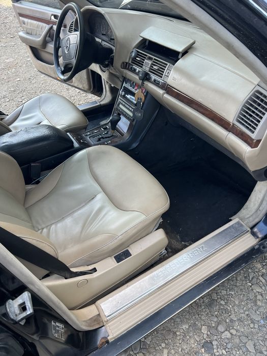 Сидіння W140 білий колір салон розбір