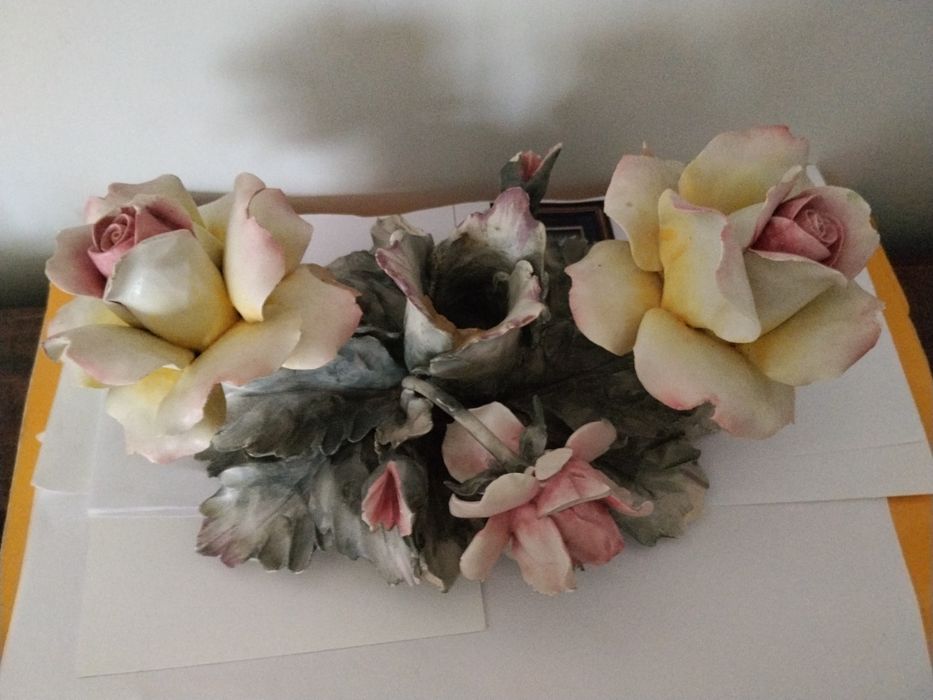 Porta velas de porcelana italiana