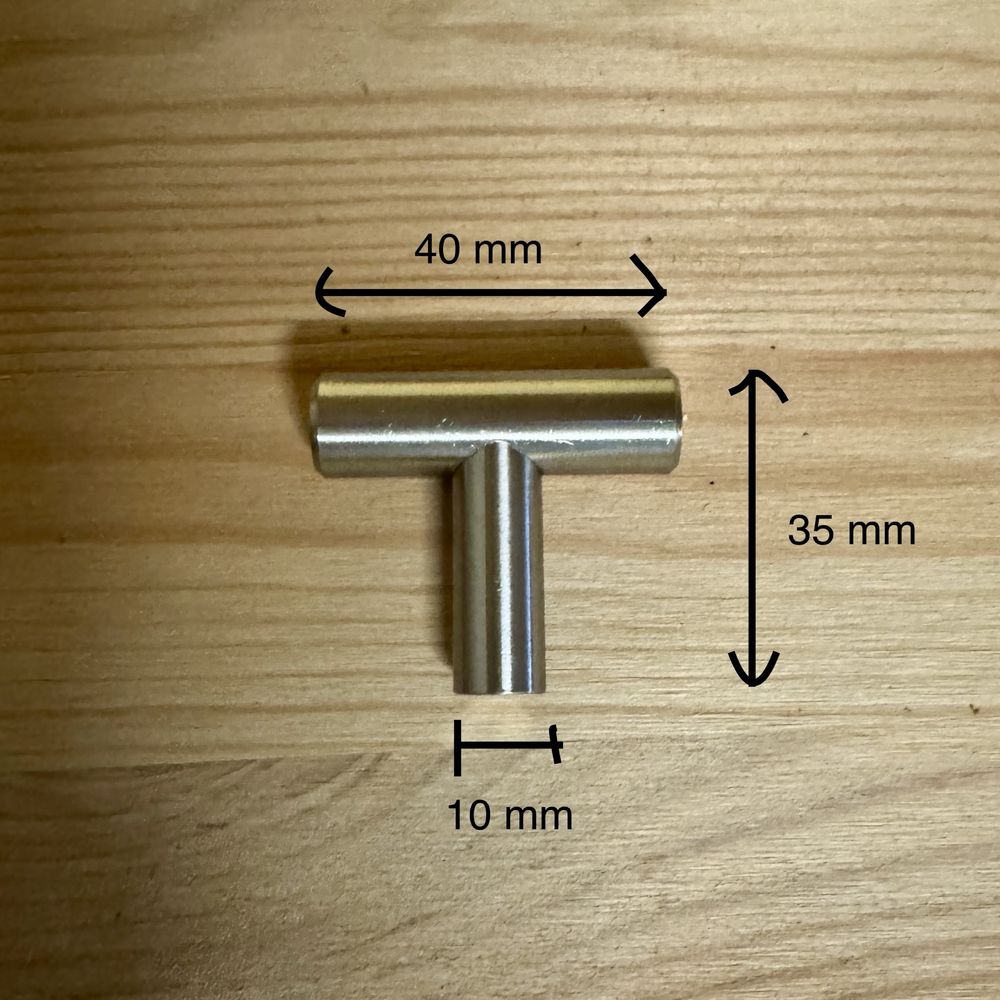 Puxadores minimalistas para armário (22 unidades)