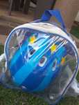 Kask rowerowy z ochroniczami dla chłopca