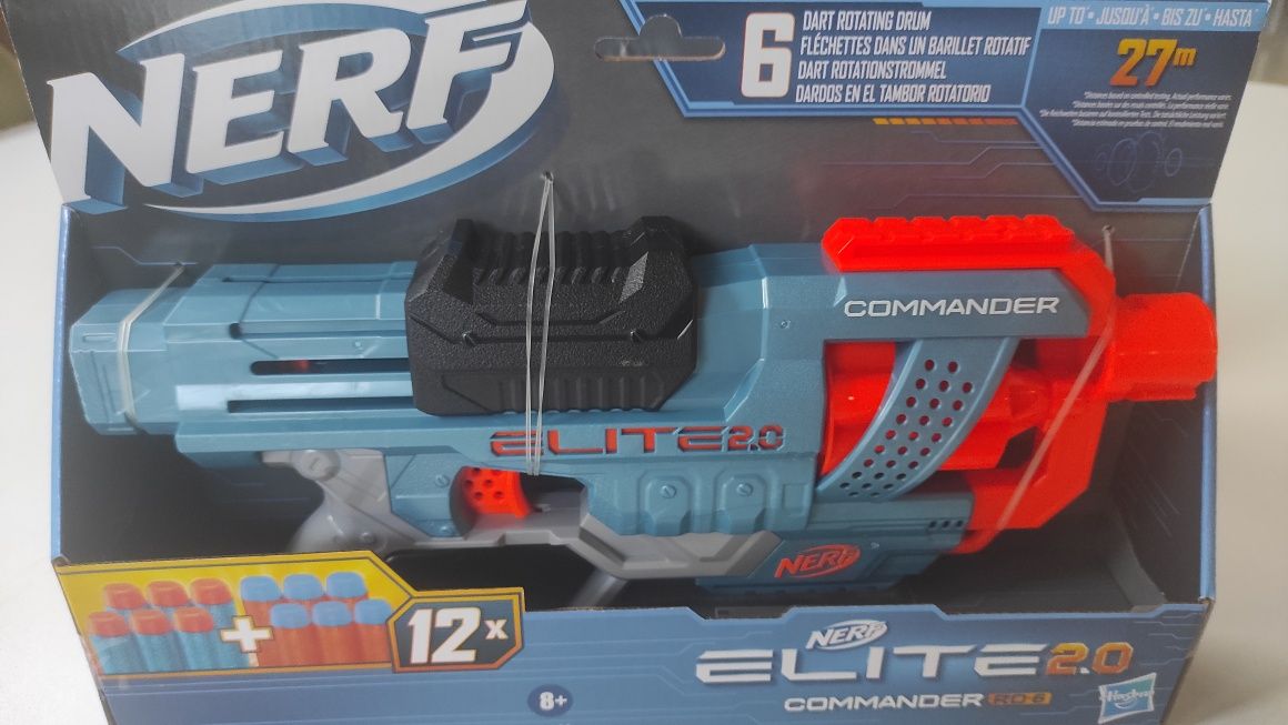 Бластер Nerf Elite 2.0 Commander RD 6 ОРИГИНАЛ HASBRO