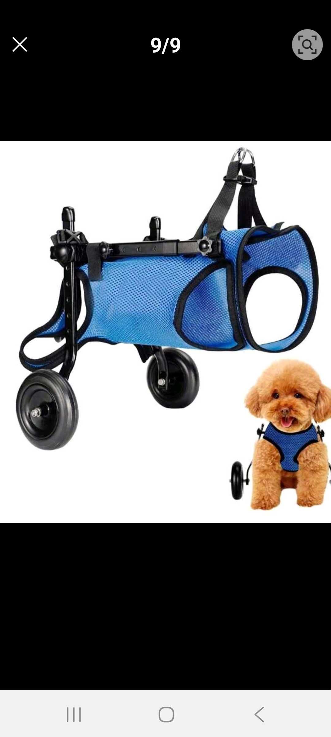 Carrinho de rodas para cães