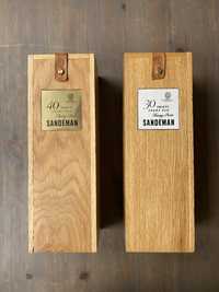 Drewniane pudełka po winie Porto Sandeman