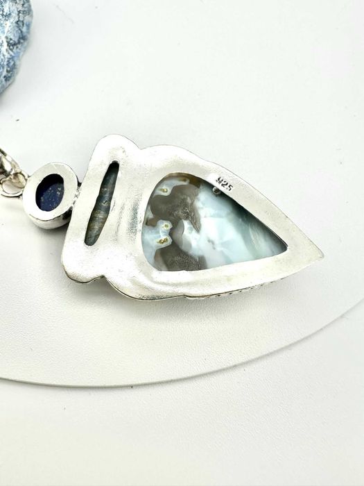 zawieszka, wisior kamień
owyhee opal, kyanit, lapis lazuli. Próba 925