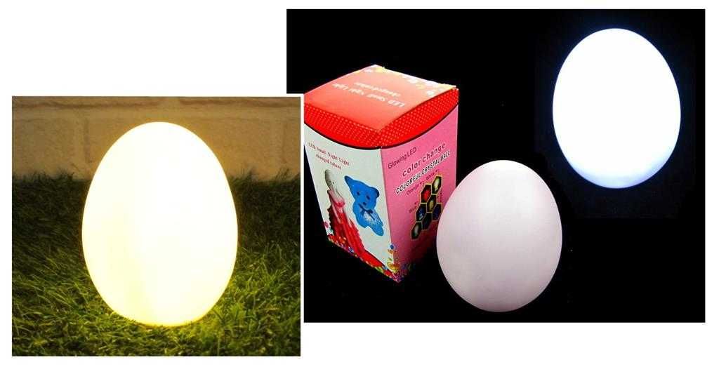 Jajko wielkanocne świecące LED 8x7 cm