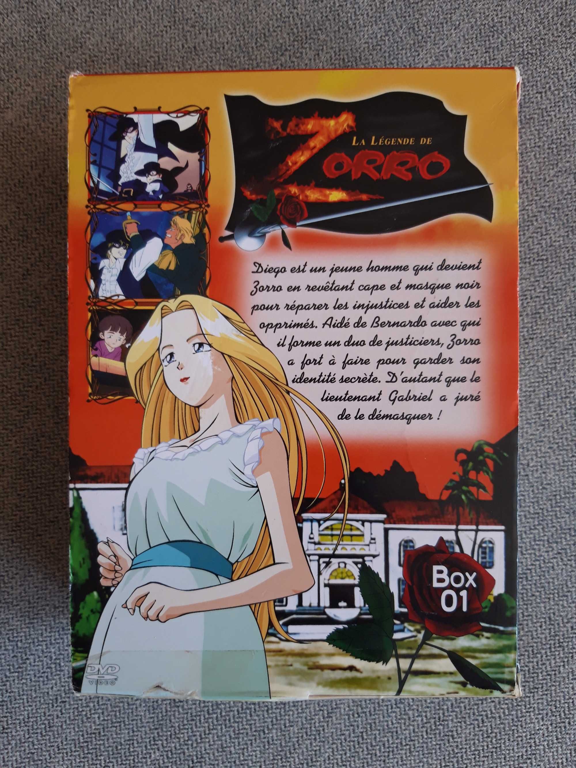 Pack 4 DVD desenho animado "ZORRO"