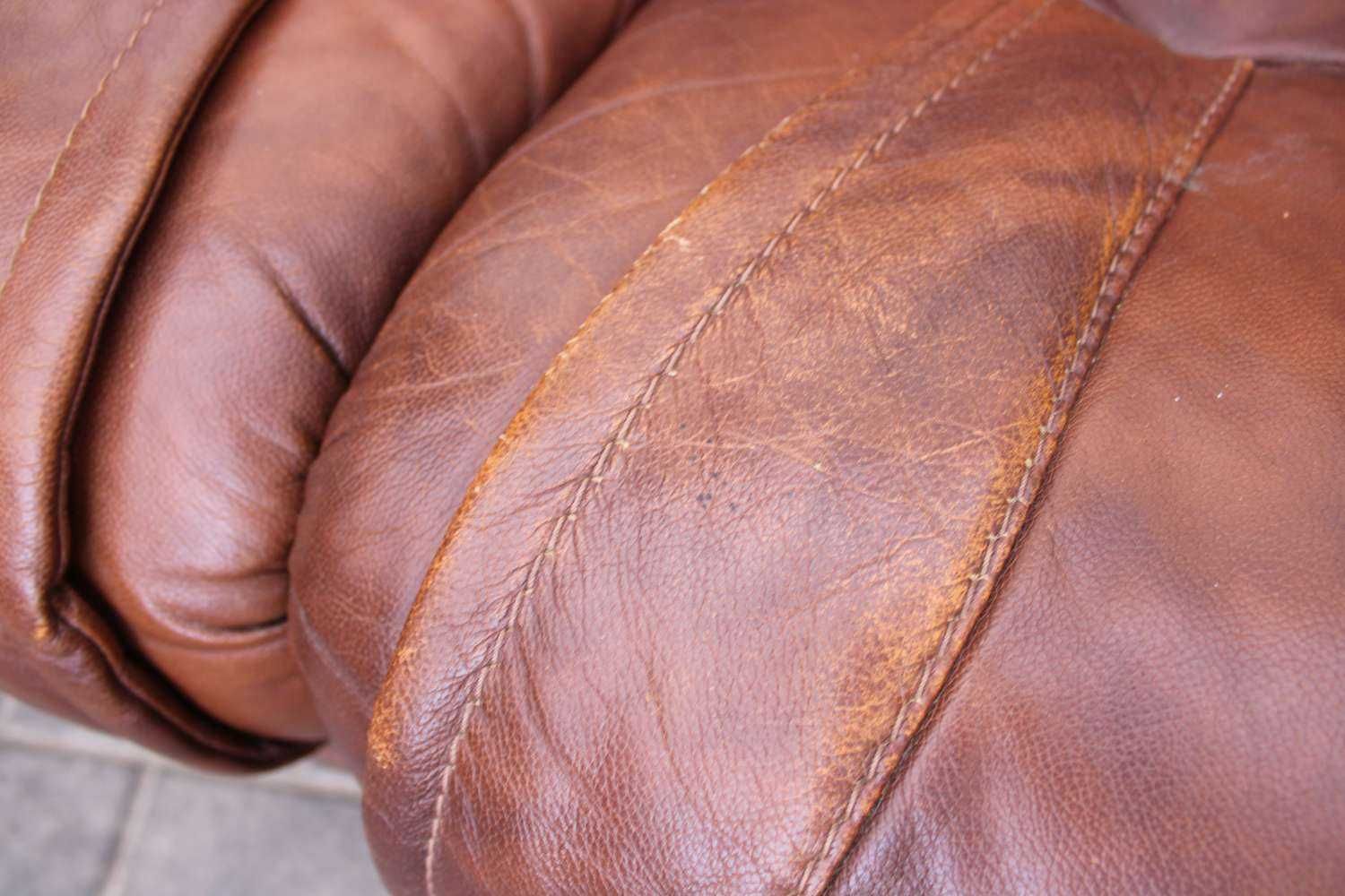Skórzany komplet wypoczynkowy sofa 3-os. + 2 fotele relaks 401