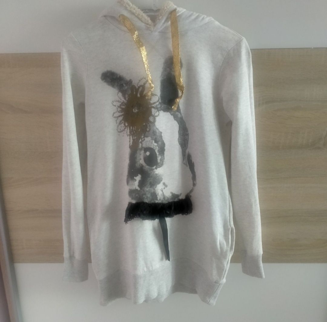 Bluza króliczek koronka