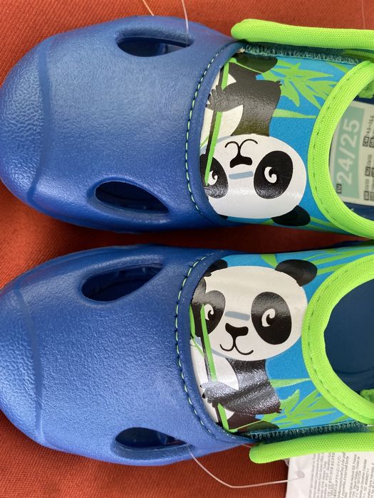 Sandalias verão sapatos de agua Chinelos natação Panda